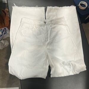 806.   White Flare & Wide Leg Jeans size 28